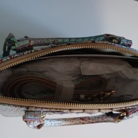 Brahmin Duxbury Satchel Seltzer Ombre Melbourne Bag Purse Handbag - Picture 9 of 13